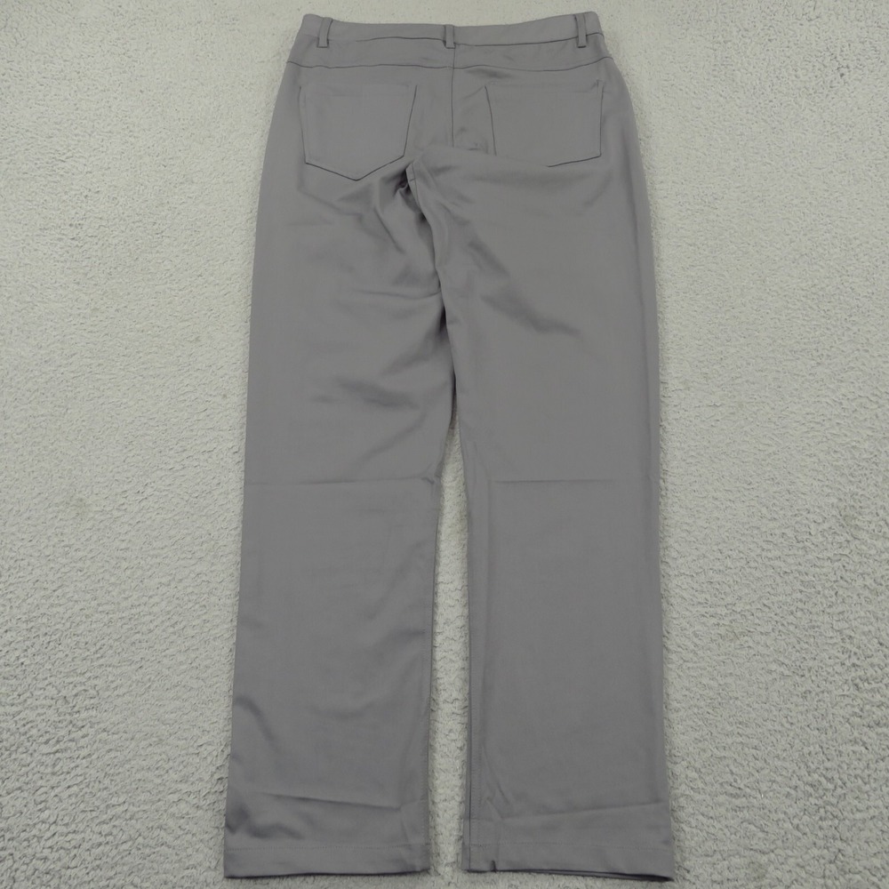 Barbell Apparel Mens 30x32 Grey Slim Fit Athletic Flex Commuter Chino Pants